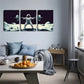 3pcs Stars in Dark Cosmic Illustration Style  Wall Art Set Canvas Framed 40x60cm - High Quality Print 100% Australian Made Wall Canvas Ready to Hang