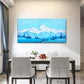 Soft Landscape Illustration Wall Art Canvas Office Home Room Framed 80x45cm