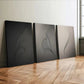 3pcs Art tryptic trendy Abstract Gray Black Line Wall Art Set Canvas Framed 40x60cm - High Quality Print 100% Australian Made Wall Canvas Ready to Hang