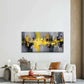 Abstract Featuring Bold Yellow Wall Art Canvas Office Home Room Framed 80x45cm