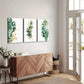 3pcs Watercolor Style Eucalyptus Tropical Wall Art Set Canvas Framed 40x60cm - High Quality Print 100% Australian Made Wall Canvas Ready to Hang