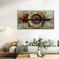 Abstract Concentric Circles Wall Art Canvas Office Home Room Framed 80x45cm