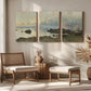 3pcs Vintage Landscape Antique Paintings Metal Print Ready to Hang Art