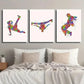 3pcs Colorful Breakdance & Street Dance Wall Art Set Canvas Framed 40x60cm - High Quality Print 100% Australian Made Wall Canvas Ready to Hang