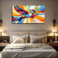 Vibrant Flying Bird Modern Wall Art Canvas Office Home Room Framed 120x60cm