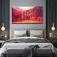 Vibrant Desert Landscape Wall Art Canvas Office Home Room Framed 80x45cm