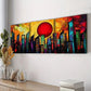 3pcs Abstract Cityscape Darkness Color Perfect Wall Art Set Canvas Framed 40x60cm - High Quality Print 100% Australian Made Wall Canvas Ready to Hang