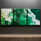 3pcs Abstract Green and White Design Perfect Wall Art Set Canvas Framed 40x60cm - High Quality Print 100% Australian Made Wall Canvas Ready to Hang