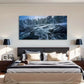 Ringerike Norway Water Flow Wall Art Canvas Office Home Room Framed 120x60cm
