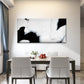 Black Liquid Marble Wall Art Canvas Office Home Room Framed 120x60cm