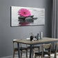 Pink Gerbera on Water Ripple Wall Art Canvas Office Home Room Framed 120x60cm