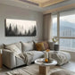 Majestic Pine Forest Misty Wall Art Canvas Office Home Room Framed 120x60cm