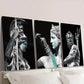 3pcs Nordic Mythology Characters Portrait Wall Art Set Canvas Framed 40x60cm - High Quality Print 100% Australian Made Wall Canvas Ready to Hang