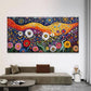 Multicolor Flower Meadow Wall Art Canvas Office Home Room Framed 120x60cm