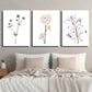 3pcs Modern Green Leaves & Plants Wall Art Set Canvas Framed 40x60cm - High Quality Print 100% Australian Made Wall Canvas Ready to Hang