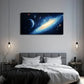 Spiral Galaxy Cosmic Scene Wall Art Canvas Office Home Room Framed 120x60cm