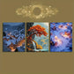 3pcs Autumn and Winter Scenery Metal Print Ready to Hang Art