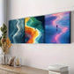 3pcs One Man Walking Along Chaka Slat Lake Wall Art Set Canvas Framed 40x60cm - High Quality Print 100% Australian Made Wall Canvas Ready to Hang