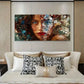 Realistic Women's Fashion Wall Art Canvas Office Home Room Framed 80x45cm