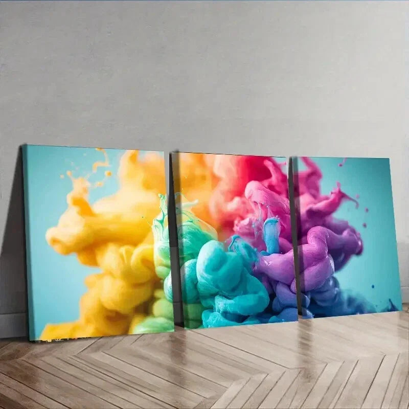 3pcs Color in the Painting Beautiful Different Wall Art Set Canvas Framed 40x60cm - High Quality Print 100% Australian Made Wall Canvas Ready to Hang
