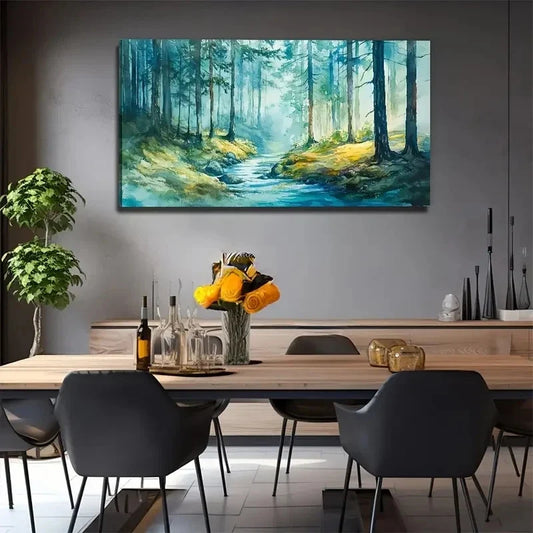 Modern Bohemian Style Solid Wall Art Canvas Office Home Room Framed 120x60cm