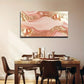 Pink Fluid Water Design Wall Art Canvas Office Home Room Framed 120x60cm