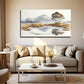 Serene Landscape Desert Wall Art Canvas Office Home Room Framed 80x45cm