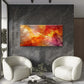 Colorful Abstract Expressionist Wall Art Canvas Office Home Room Framed 120x60cm