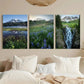 3pcs Mount Rainier National Park Reflection Lake Metal Print Ready to Hang Art