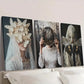 3pcs Illustrations of Women and Insects Wall Art Set Canvas Framed 40x60cm - High Quality Print 100% Australian Made Wall Canvas Ready to Hang