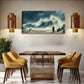 Dramatic Stormy Seascape Waves Wall Art Canvas Office Home Room Framed 120x60cm