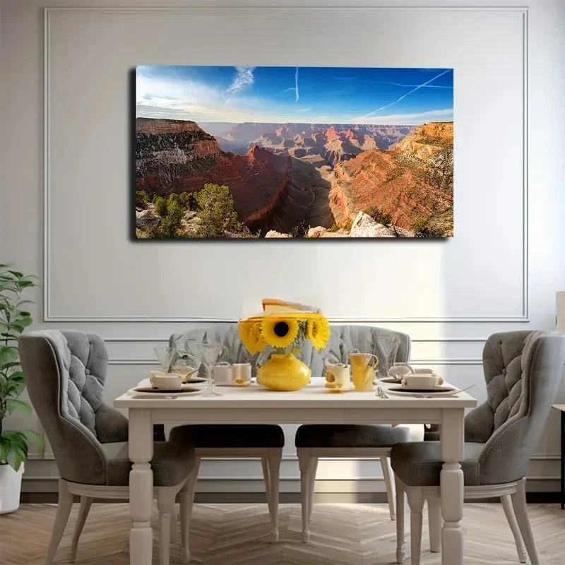 Grand Canyon Wall Art Canvas Office Home Room Framed 120x60cm