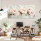 Peony Floral Modern Perfect Wall Art Canvas Office Home Room Framed 120x60cm