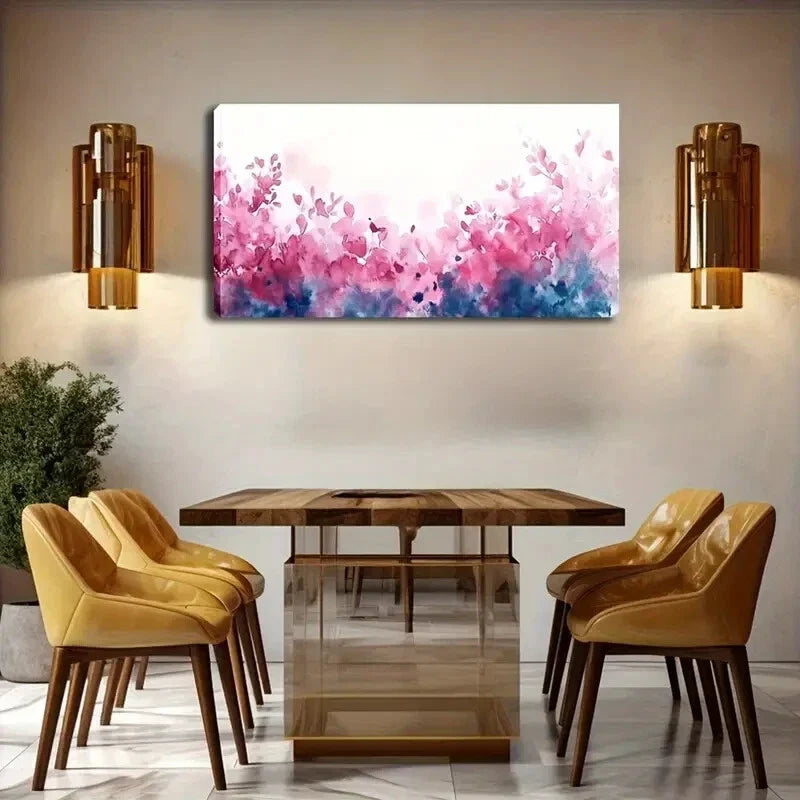 Vibrant Orchid & Butterfly Wall Art Canvas Office Home Room Framed 120x60cm