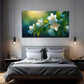 Green Haze Background Wall Art canvas office home room framed 120x60cm