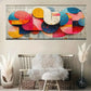 Geometric Shapes Textured Wall Art Canvas Office Home Room Framed 120x60cm