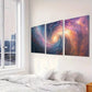 3pcs Modern Aesthetic Spiral Cosmic Energy Wall Art Set Canvas Framed 40x60cm - High Quality Print 100% Australian Made Wall Canvas Ready to Hang