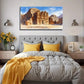 Large Ancient Ruins Wall Art Canvas Office Home Room Framed 80x45cm