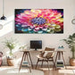 Colorful Blooming Rainbow Décor Wall Art Canvas Office Home Room Framed 120x60cm