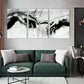 3pcs Modern Black and White Hand Decor Wall Art Set Canvas Framed 40x60cm - High Quality Print 100% Australian Made Wall Canvas Ready to Hang