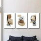 3pcs Abstract Brown Grey Black Painting Wall Art Set Canvas Framed 40x60cm - High Quality Print 100% Australian Made Wall Canvas Ready to Hang