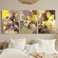 3pcs Wildflower Watercolor Rose Abstract Metal Print Ready to Hang Art