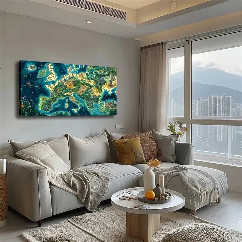 Presenting Multiple Island Wall Art Canvas Office Home Room Framed 120x60cm