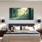 Mysterious Ruins Birds Dark Wall Art Canvas Office Home Room Framed 80x45cm