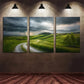 3pcs Winding Path Of Horizon Nature Metal Print Ready to Hang Art