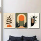3pcs Modern Abstract Boho Style Metal Print Ready to Hang Art