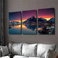3pcs Scenic Mountain Sunset Landscape Modern Wall Art Set Canvas Framed 40x60cm - High Quality Print 100% Australian Made Wall Canvas Ready to Hang
