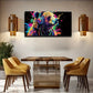 Brown Bear With Hair In Various Wall Art Canvas Office Home Room Framed 80x45cm