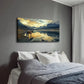 Serene Mountain and Sunset Wall Art Canvas Office Home Room Framed 120x60cm