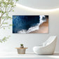 Blue Ocean Waves Wall Art Canvas Office Home Room Framed 80x45cm
